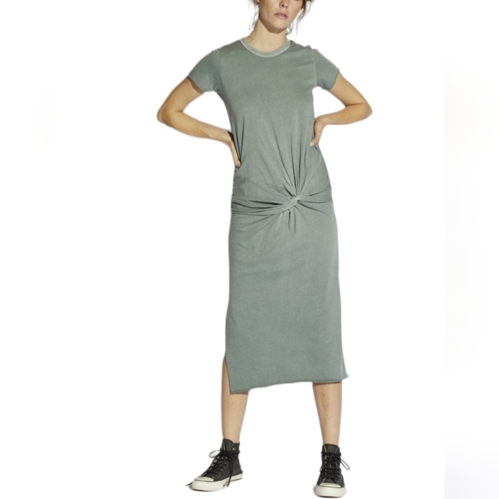 NSF Zelda Knot Dress Pigment Sulphur Stone Medium T7